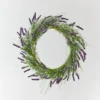Handmade Artificial Leaf Lavender Wreath Living Room