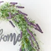 Handmade Artificial Leaf Lavender Wreath Living Room