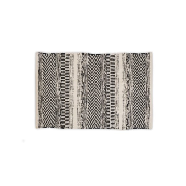 Lenx Zigzag Stripe Cotton Floor Mat