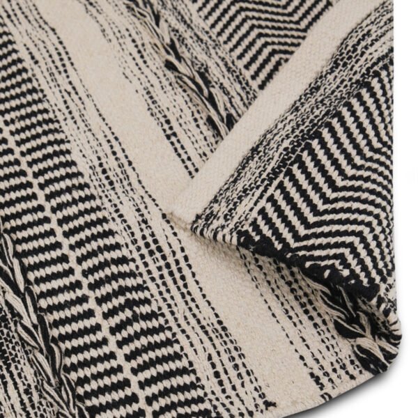 Lenx Zigzag Stripe Cotton Floor Mat