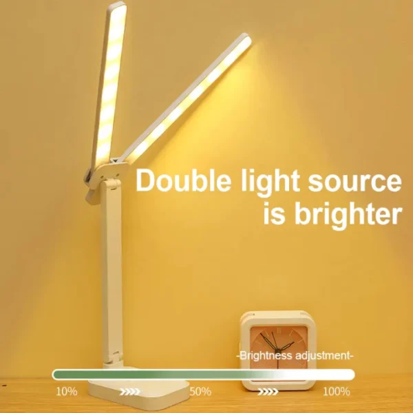 my-11134207-7r98r-ly4mslm23aiwb9 Double Head Lighting LED Rechargeable Desk Lamp